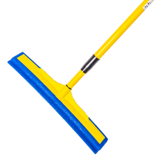 Load image into Gallery viewer, Smart Broom® 16&quot; Multi-Purpose Squeegee Broom w/Telescoping Handle in Blue/Yellow