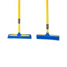 Load image into Gallery viewer, Smart Broom® Combo 12&quot; Multi-Purpose Squeegee &amp; 11&quot; Upright Multi-Surface Broom with Telescoping Handles
