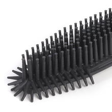Load image into Gallery viewer, Smart Broom® Salon Style Hand Brush Black/Silver (2 Brush Set)