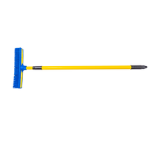 Load image into Gallery viewer, Smart Broom® 11&quot; Upright Multi-Surface Broom Blue/Yellow w/Telescoping Handle